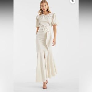 Sachin & Babi Camila Ivory Mermaid Dress Plus Size 22W New w/ tags MSRP$650